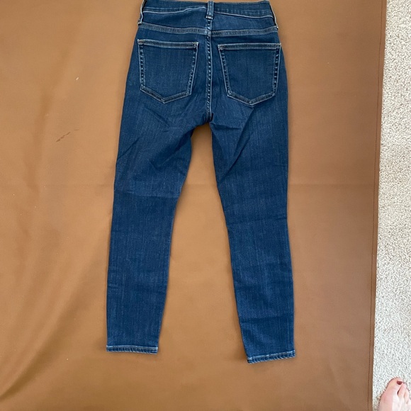J.CREW Mid-Rise Toothpick Slim Denim in Dark Blue - Picture 3 of 5